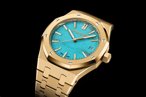 audemars piguet turquoise dial|Audemars Piguet 15550ba.